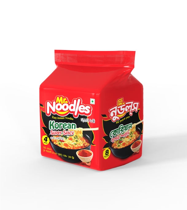Mr. Noodles Korean Super Spicy Noodles (62gmX4pcs)